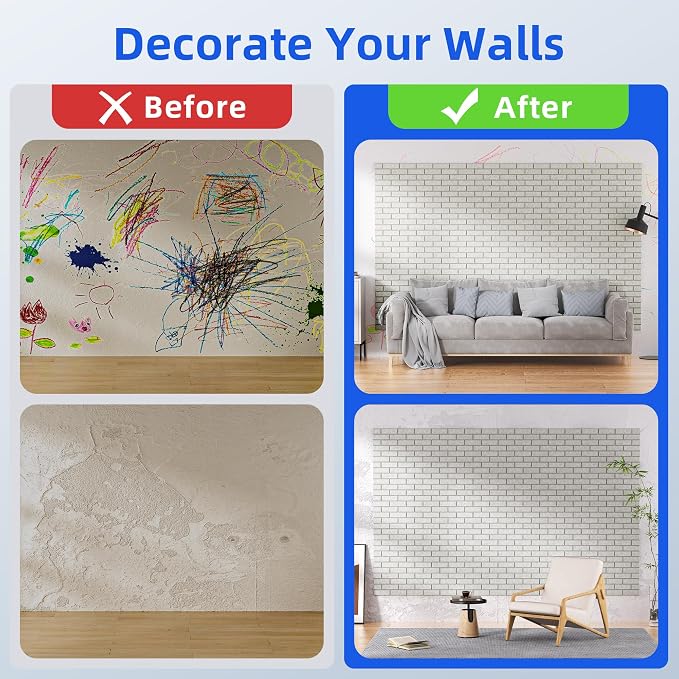 12 Pack Acoustic Panels with Self Adhesive, Soundproof Wall Panels, Brick Sound - Image 7