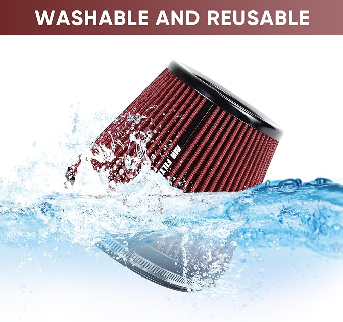 6" 152mm Inlet Cold Air Intake Filter High Flow Honeycomb Top Replacement - Image 5