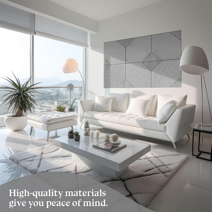 6 Pack Large Acoustical Wall Panels 23.6 x 23.6 Inches Acoustic Peel and Stick - Image 6