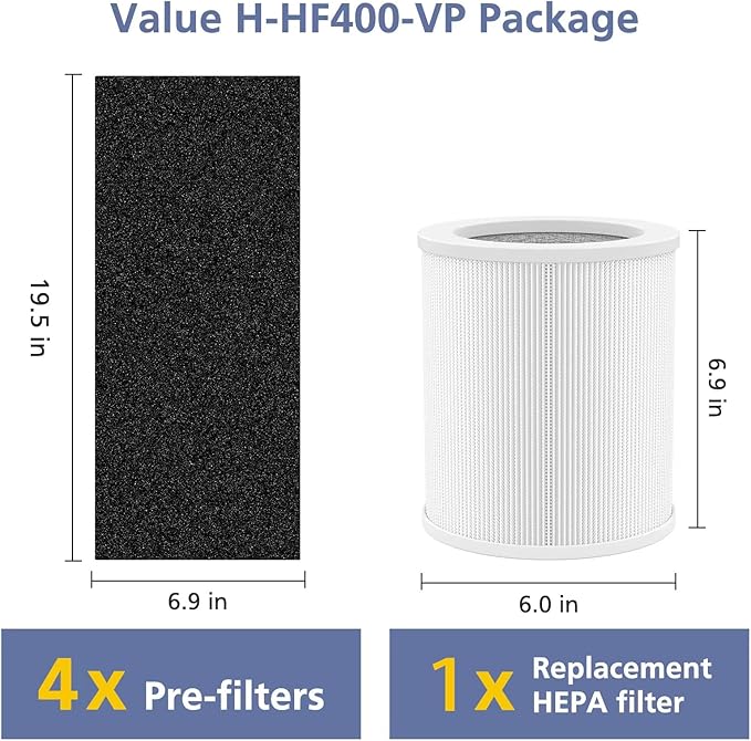 H-HF400-VP Replacement Filter Kit Compatible - Image 6
