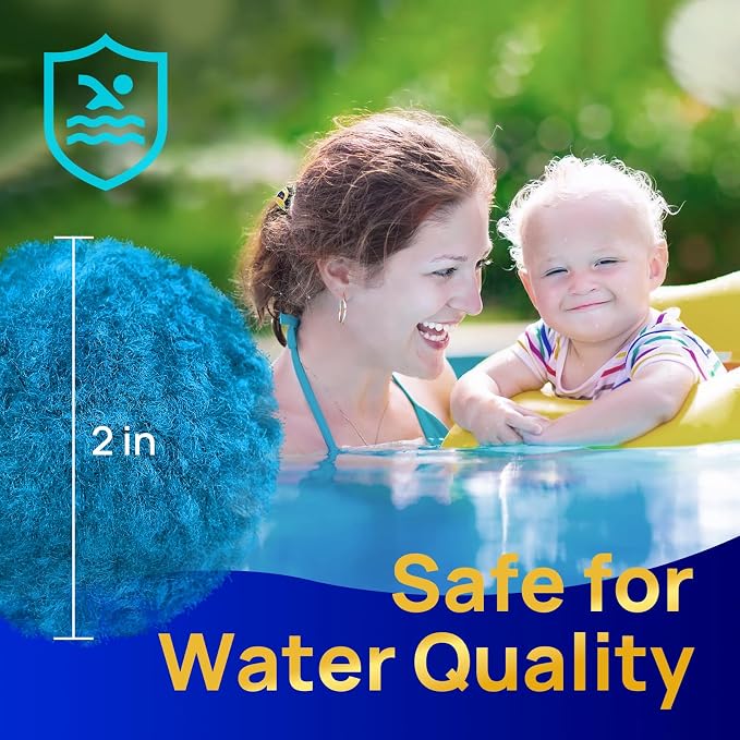 AQUASTRONG Pool Filter Balls for Sand Filter Pump, 1.5 lbs Reusable Sand Filter - Image 4