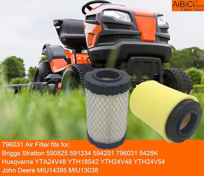 796031 Air Filter fits for Briggs Stratton 591334 594201 Husqvarna YTH22V46 - Image 2