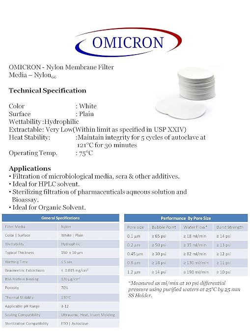 OMICRON 170047N Nylon Membrane Filters - Image 3
