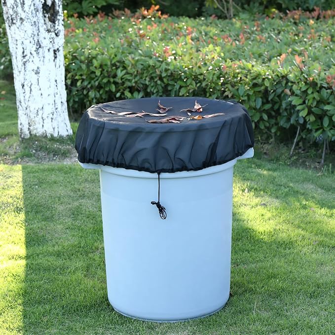 37.5 Inch Mesh Cover for Rain Barrel, Rain Bucket Leaf Filter Screen Cover - Image 5