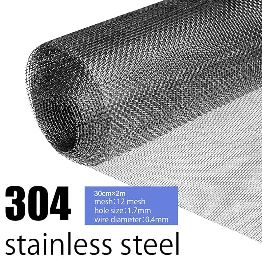 Stainless Steel Mesh Screen 12 Mesh No Rust Sturdy Metal Wire Mesh Easy to Work - Image 2