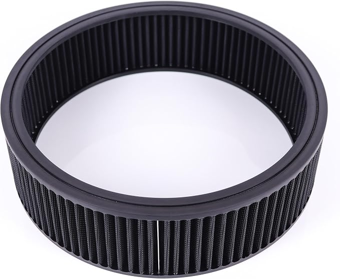 14"x4" Round Air Cleaner Filter Element High Flow Washable & Reusable Compatible by JGhyperX