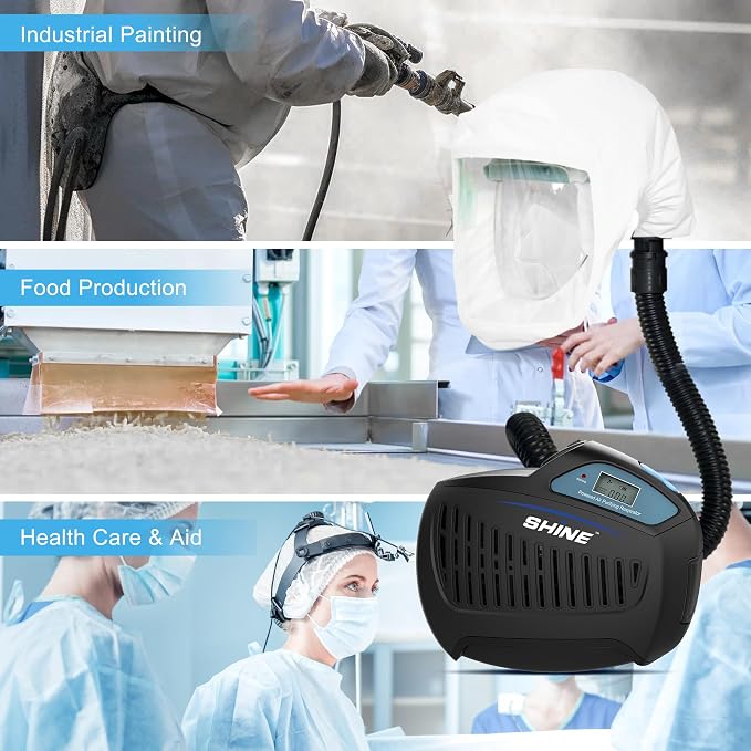 SHINE Air Purifying Respirator, Approved 3 Levels Airflow Control, - Image 6