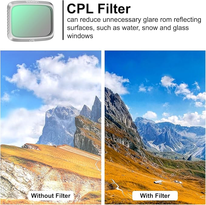 ND Filters for DJI Air 2S Drone, Neutral Density and Circular Polarizer Lens - Image 5