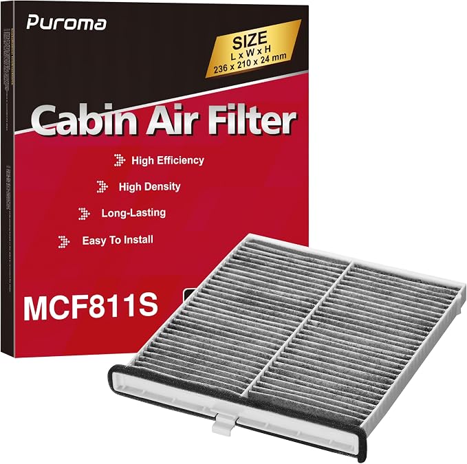 Puroma Cabin Air Filter with Activated Carbon, Replacement by Puroma