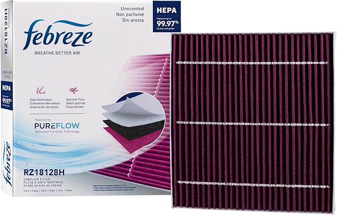 Febreze Odor Control HEPA Cabin Air Filter by PUREFLOW RZ18128H Fits 2022-2026 by Febreze