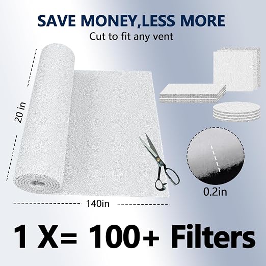 MERV 8 Air Vent Filters, Electrostatic Triple Vent Filter - Image 2