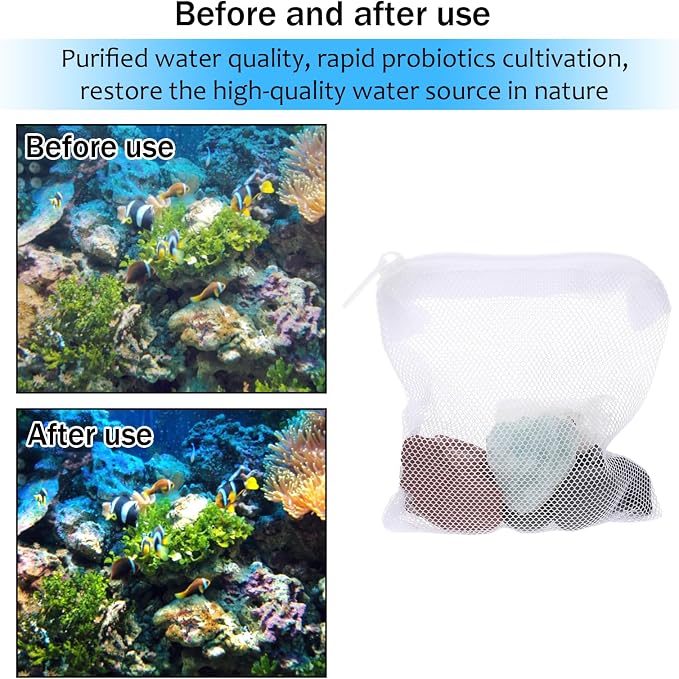 15Pcs Aquarium Filter Media Bags, Mini Fish Tank Media Mesh Filter Bags Reusable - Image 4