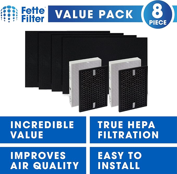 Fette Filter - HPA5200B / HPA5250 Air Purifier Replacement HEPA Filter Kit - Image 2