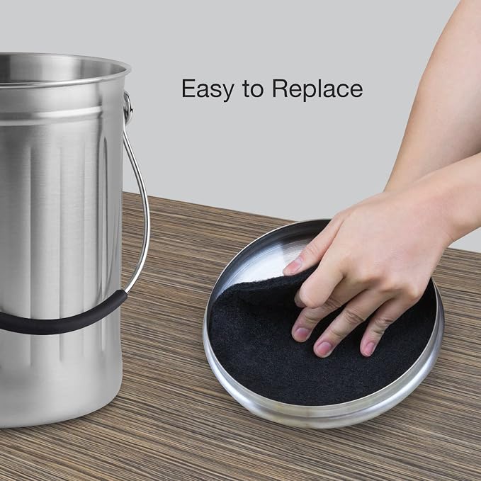 12 Pieces Counter Top Activated Carbon Compost Bin Filters - Image 4
