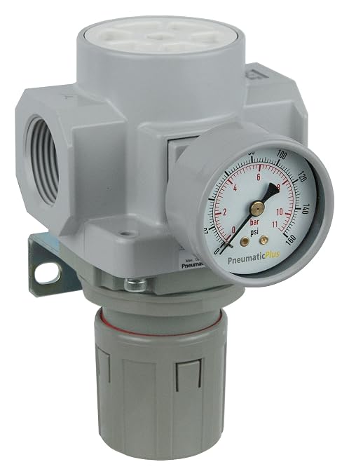 PneumaticPlus SAR600-N10BG Compressed Air Pressure Regulator 1" NPT by PneumaticPlus