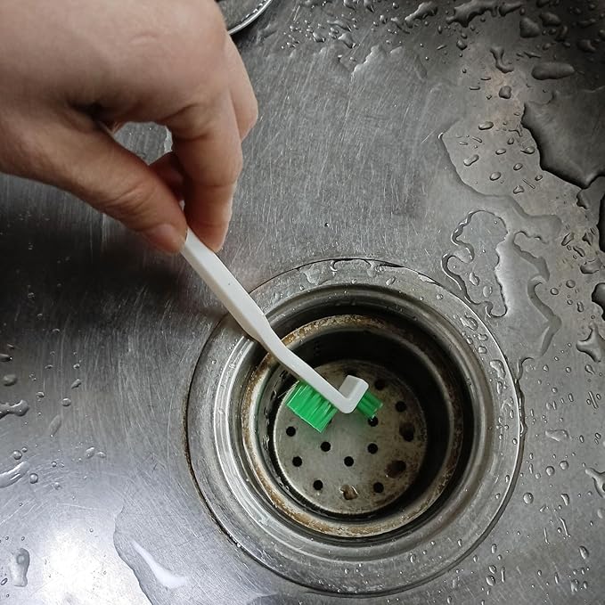 Coralpearl Bottle Cap Brush Mini with Little Flat Detail Scrubbers, Tiny Crevice Split Crack Cleaner for Cleaning Groove Gap Corner of Lids, Window Door Tracks, Grout, Small Parts, and Keyboard (3)