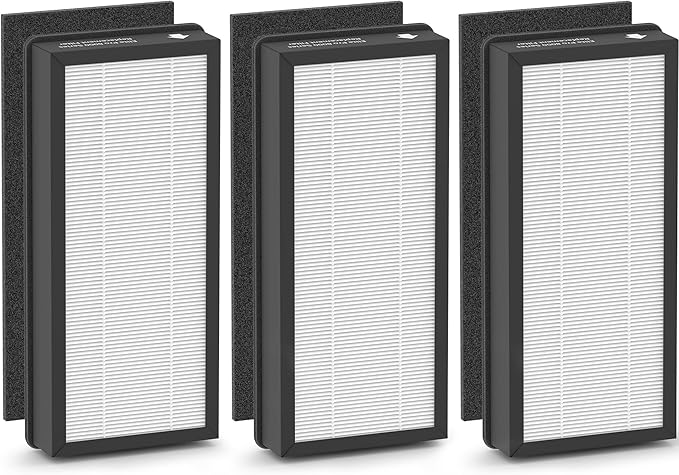 3 Pack True HEPA Replacement Filter Compatible by AnyFLTs