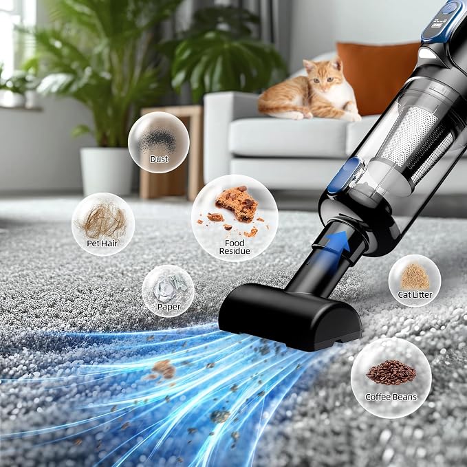 Car Vacuum Portable Cordless, 18000Pa 2 in 1 Vacuum Cleaner&Air Duster - Image 3