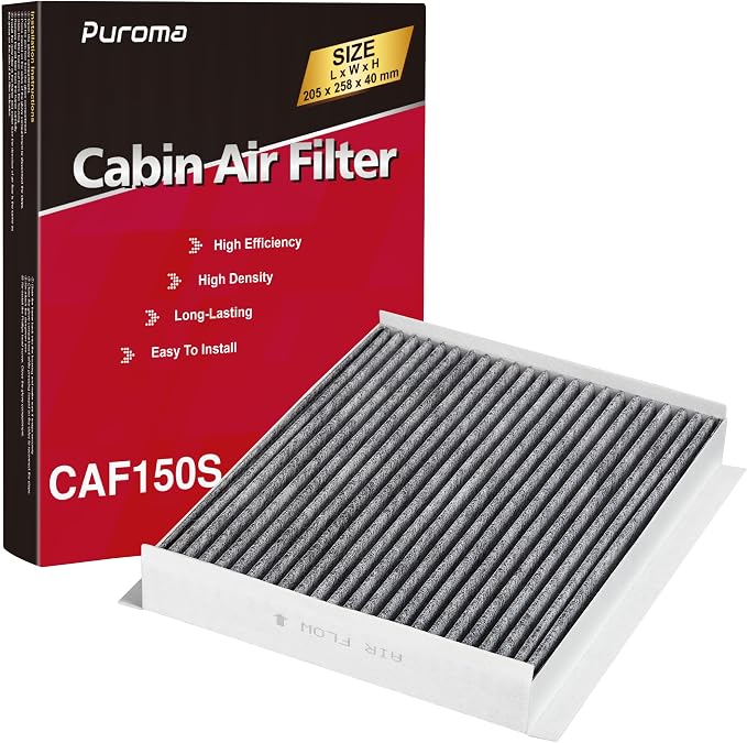 Puroma Cabin Air Filter with Activated Charcoal Layer, Replacement by Puroma