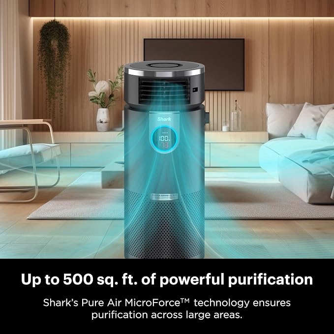 Shark HC451 3-in-1 Clean Sense Air Purifier, Heater & Fan, HEPA Filter - Image 4