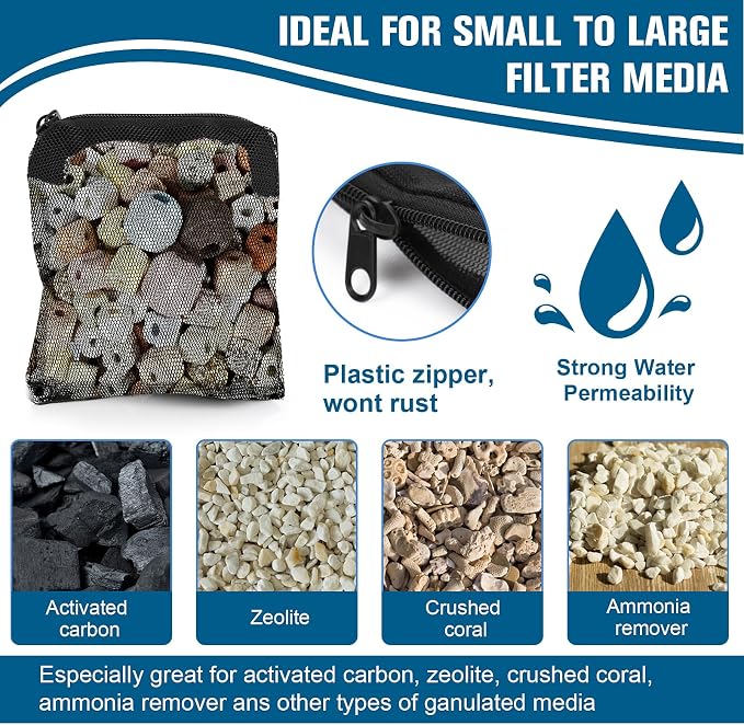 10Pcs Media Bags for Aquarium Fine Mesh Bag Aquarium Filter Media Bags - Image 4