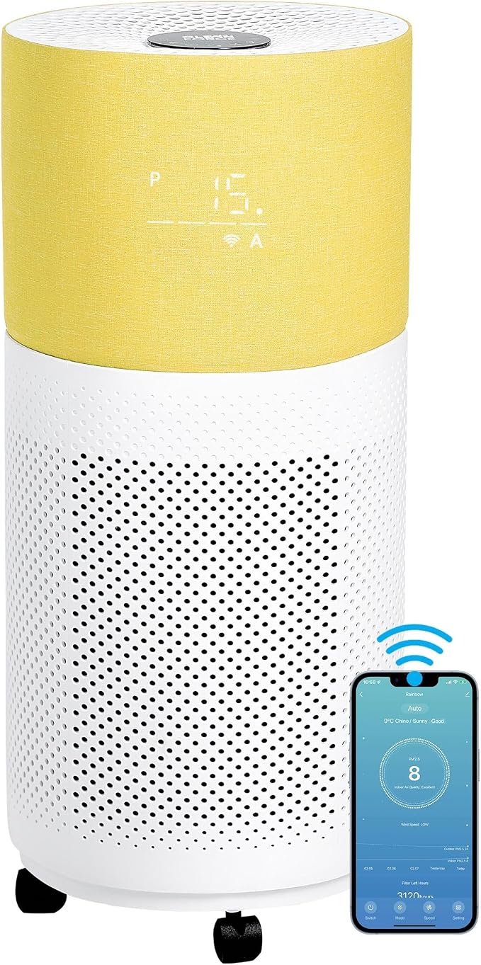 CleanForce Rainbow H13 True HEPA Air Purifier by CLEANFORCEAIR