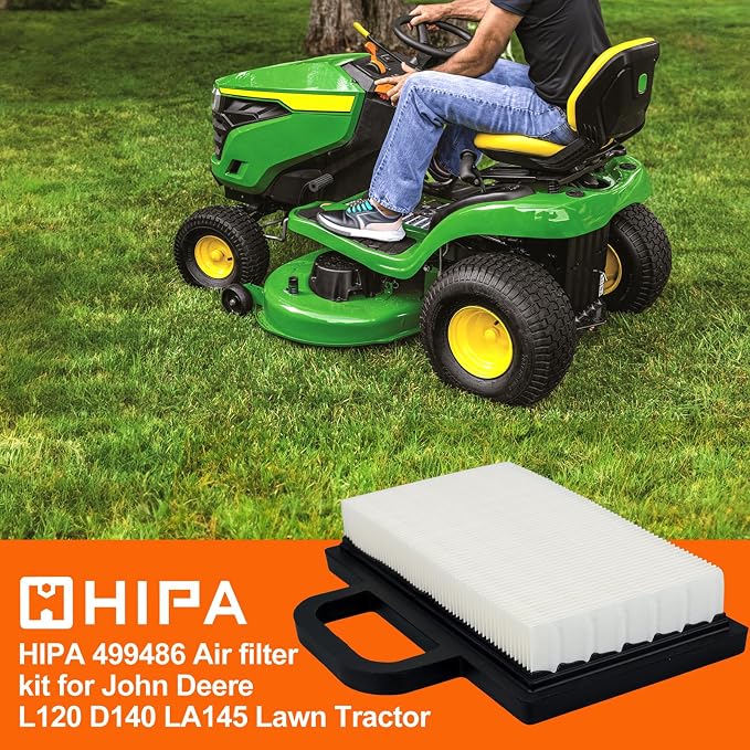 Hipa 499486 698754 Air Filter for Husqvarn YTH2348 John Deere D140 D130 L120 - Image 2
