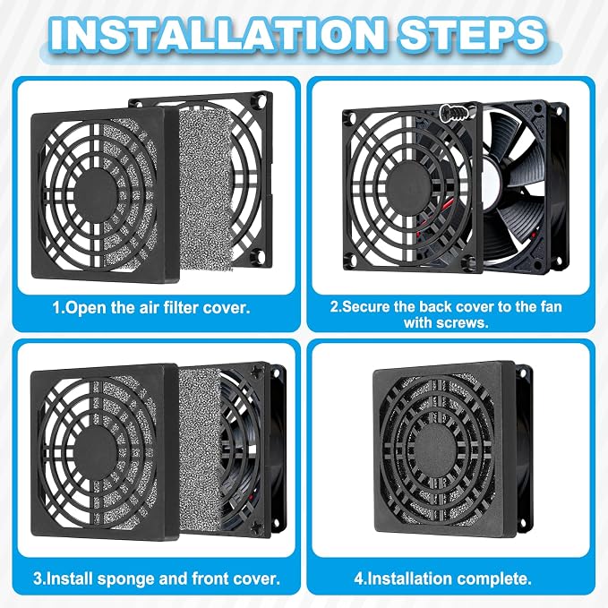 PATIKIL 70mm Fan Filter Grill - Image 5