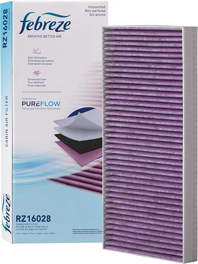 Febreze Odor Control Cabin Air Filter by PUREFLOW RZ16028 Fits 1997-2012 by Febreze