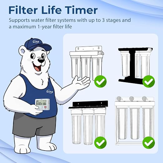 iSpring AFLT3 Automatic Water Filter Timer, Lifespan Reminder - Image 2