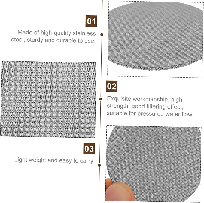 Lurrose Espresso Screen Stainless Steel Filter Mesh - Image 9