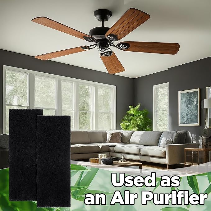 40 Pack Ceiling Fan Filters for Blades Ceiling Air Purifier Pads Accessories - Image 4