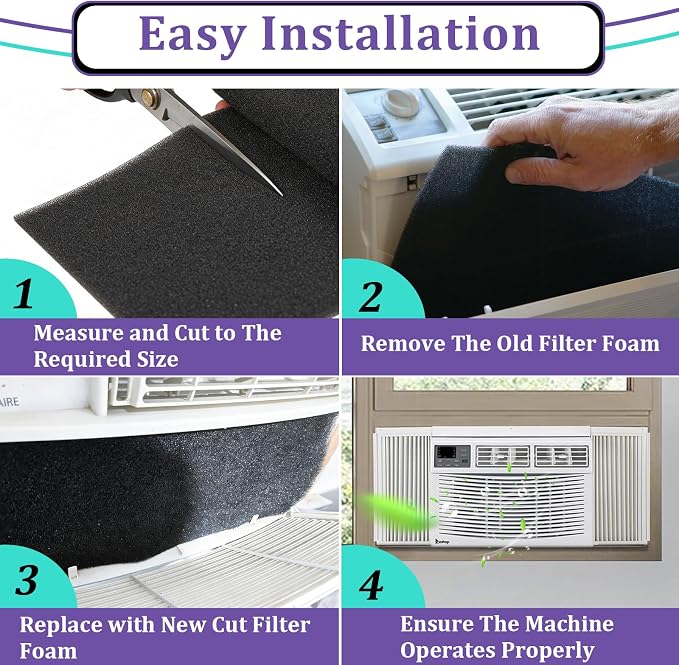 2PCS Air Filter Foam Sheet Material Compatible - Image 6