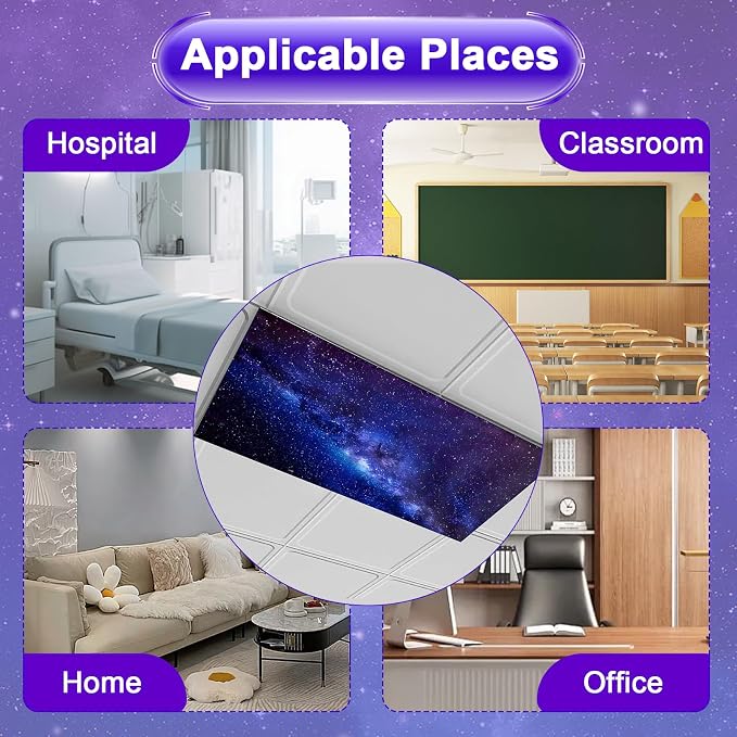 4 Pcs Fluorescent Light Covers for Ceiling Lights Classroom, Stylish - Image 6