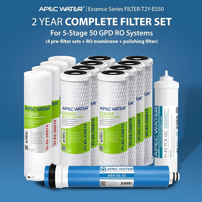 APEC Water Systems FILTER-T2Y-ES50 High Capacity Replacement Pre-Filter Sets - Image 2