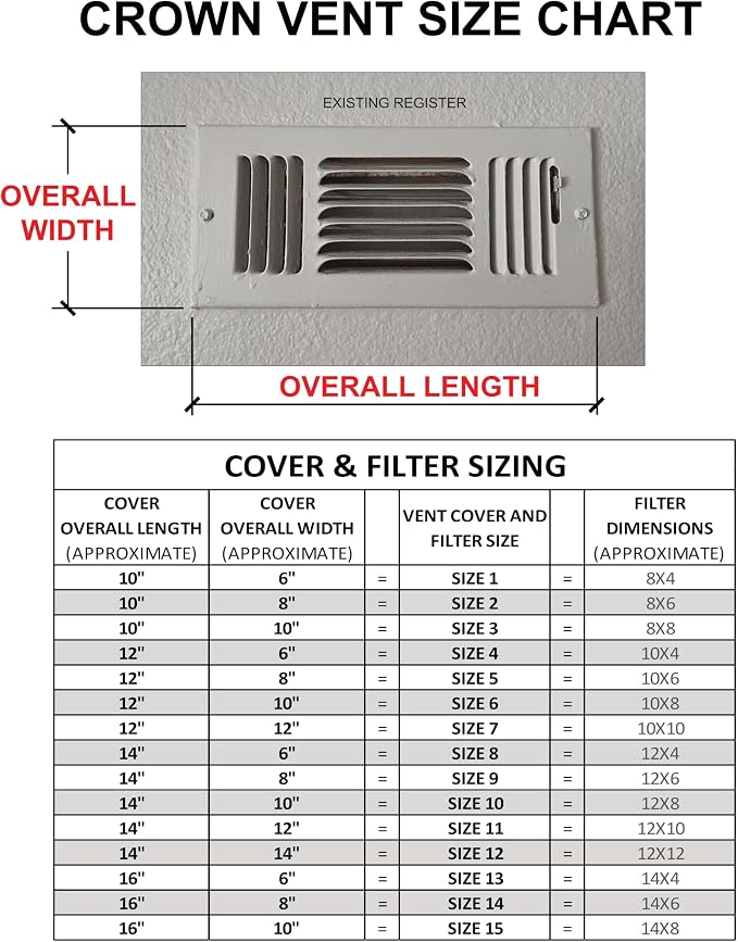 Magnetic Register Cover | with Electrostatic Filter - Image 2