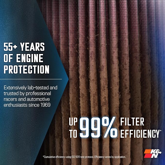 K&N NextGen Aluminum Cold Air Intake System: High-Flow Cotton Filter: Compatible - Image 5