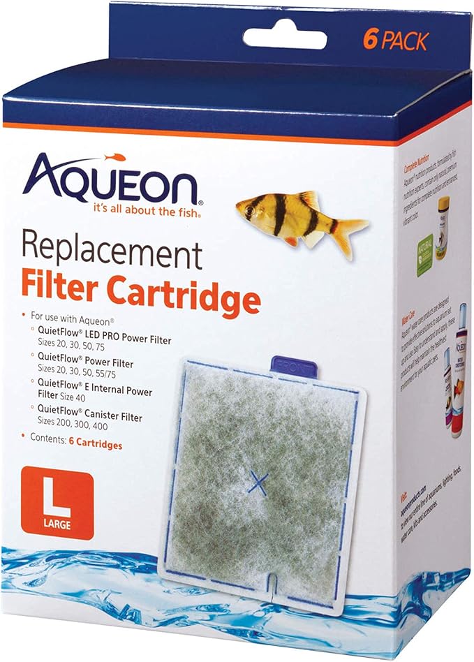 Aqueon Replacement Filter Cartridges Large, Ensure Even Distribution of by Aqueon