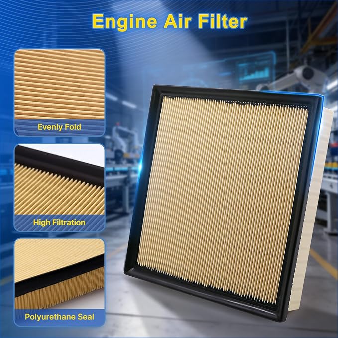 Cabin & Engine Air Filter Kit Fits 2024-2025 Tacoma L4 2.4L, Replacement - Image 5