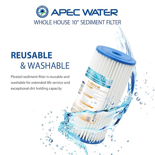 APEC Water Systems CB1-SED10-BB Whole House Sediment Water Filter 10" Home - Image 4