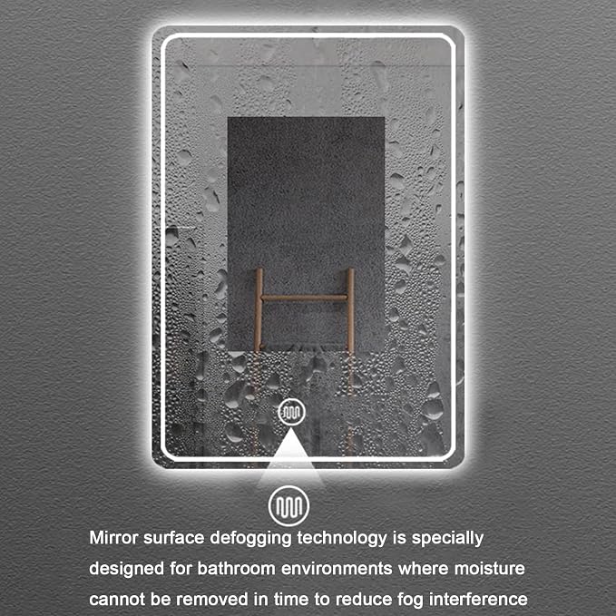 Bathroom Mirror with LED Lights，Bathroom Led Mirror ，Backlit Bathroom Mirror - Image 3