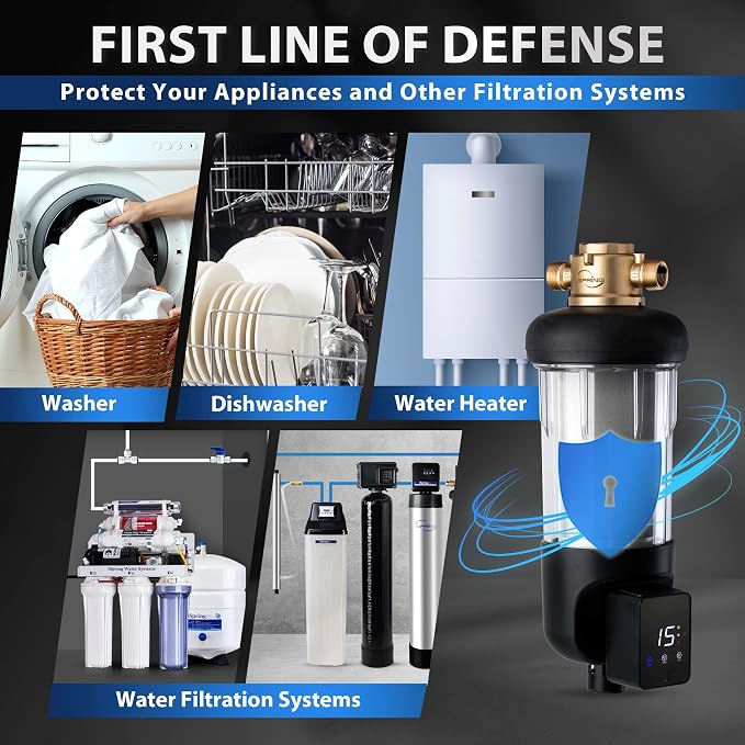 iSpring WSP50J Reusable Whole House Spin-Down Sediment Water Filter, Upgraded - Image 3