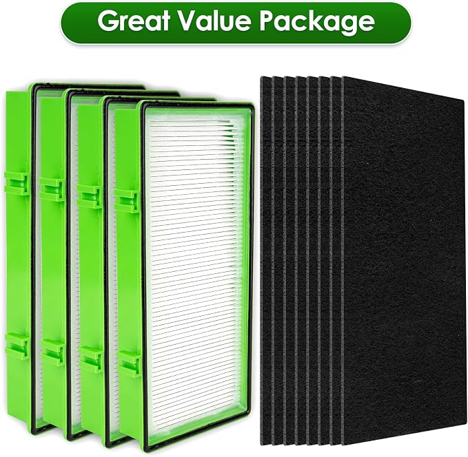 AER1 Filter 4 HEPA Filters + 8 Carbon Booster Filters Compatible - Image 2