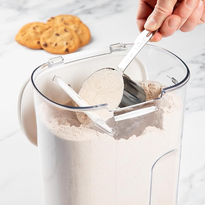 ProKeeper+ Airtight Food Storage Container Set – Clear Plastic Flour and Sugar - Image 4