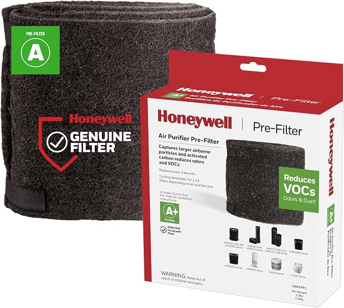 Honeywell Premium Odor-Reducing Air Purifier Replacement Pre-Filter Roll by HoneywellPluggedIn