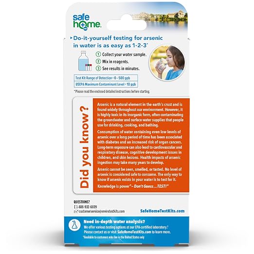 Safe Home® DIY Arsenic in Water Test Kit – at Home Testing - Image 2