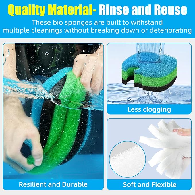 AQUANEAT 16 pcs Replacement Canister Filter Pads Compatible - Image 4