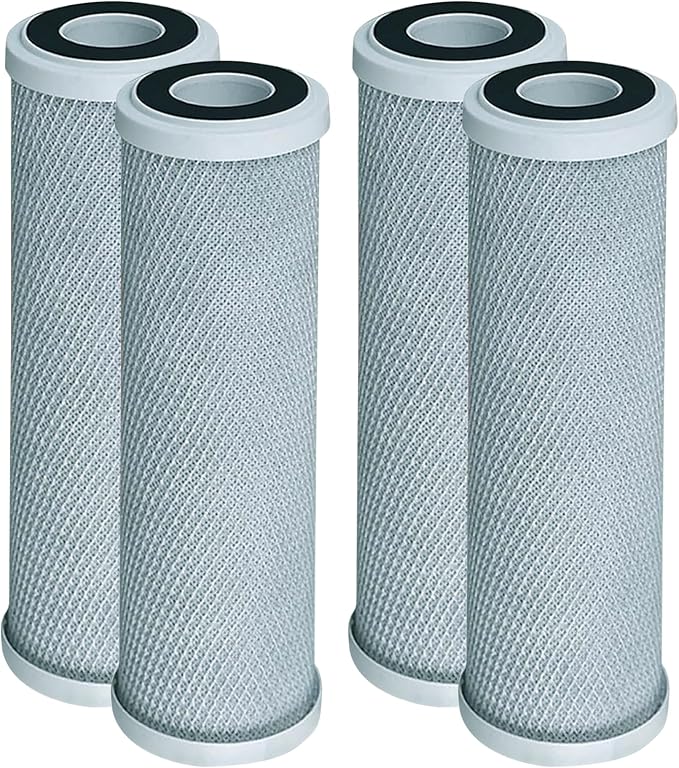 CFS – 4 Pack Radial Flow Carbon Water Filter Cartridges Compatible by CompleteFiltrationServices