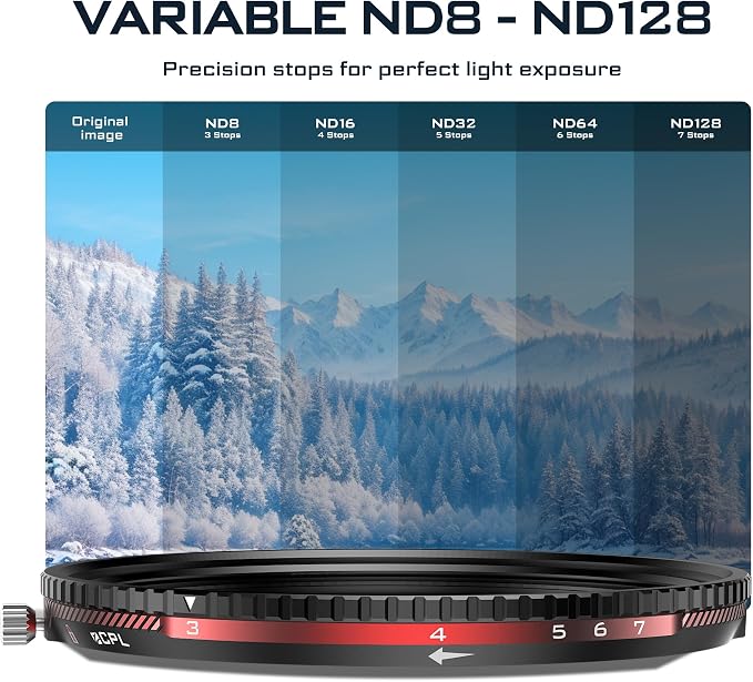 Freewell 82mm V2 Magnetic Hybrid VND/CPL 3-7 Stops Filter - Image 4