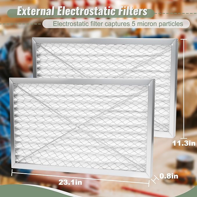 708732 24x12x1 Electrostatic Outer Air Filter Compatible - Image 2